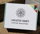 Box of Lancaster County Coffee Roasters