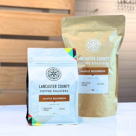 Maple Bourbon Flavored Coffee Bags - Lancaster County Coffee