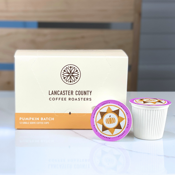 Pumpkin Batch strong and delightful Fall Flavored Coffee KCups - Lancaster County Coffee