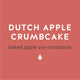 Dutch Apple Crumbcake baked apple with cinnamon Coffee - Lancaster County Coffee.