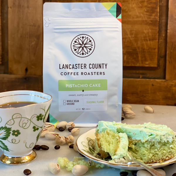 Pistachio Cake Flavored Coffee Great for Parties - Lancaster County Coffee