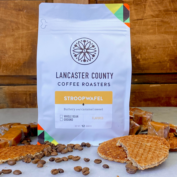 Stroopwafel Buttery and Caramel Sweet Amish Coffee Beans - Lancaster County Coffee