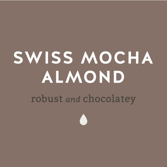 Swiss Mocha Almond robust and chocolatey coffee - Lancaster County Coffee.