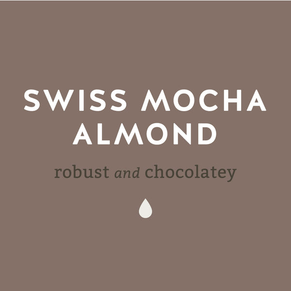 Swiss Mocha Almond robust and chocolatey coffee - Lancaster County Coffee.